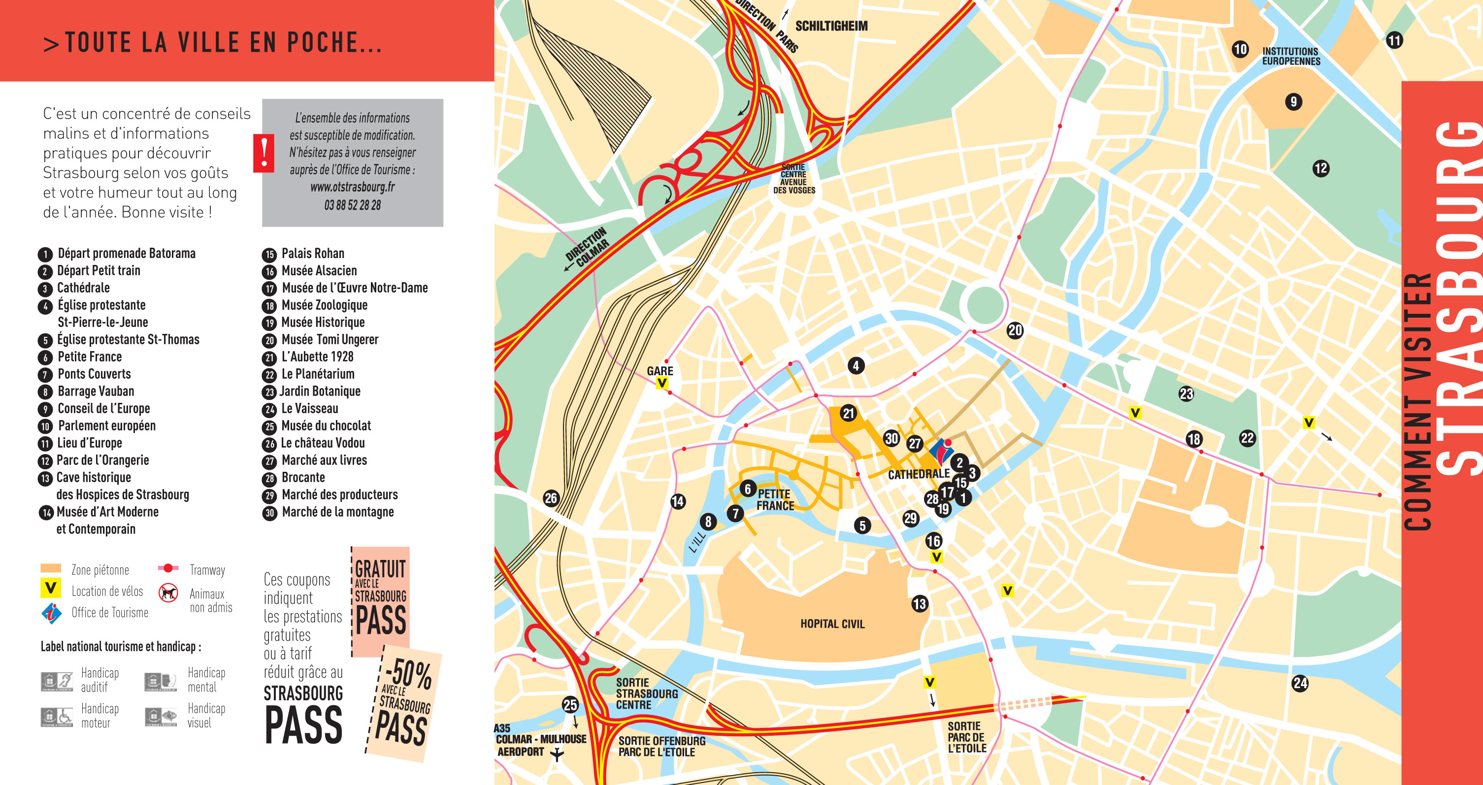 Strasbourg carte touristique » Voyage - Carte - Plan