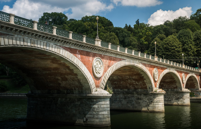 Pont Isabella, à Turin - Parc du Valentino