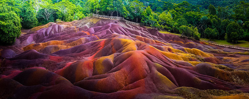 La Terre des 7 couleurs à Chamarel, un lieu impressionnant de l'île Maurice