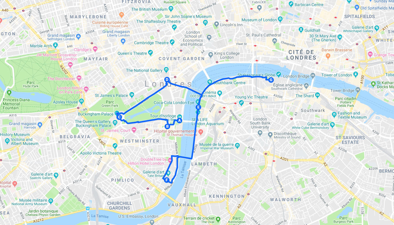 Carte de Londres - Plusieurs cartes (touristiques, plan, métro