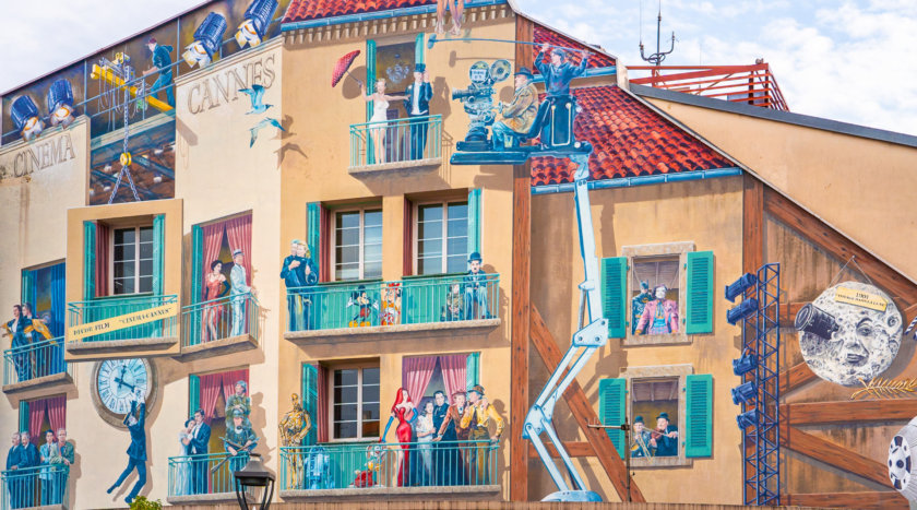murs peints de Cannes