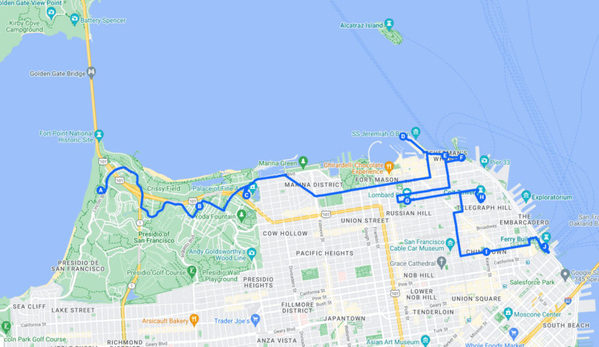 4 days in San Francisco Day 1 itinerary